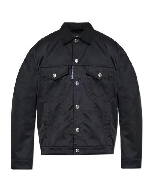 DSquared² Blue Long Sleeve Casual Jacket for men