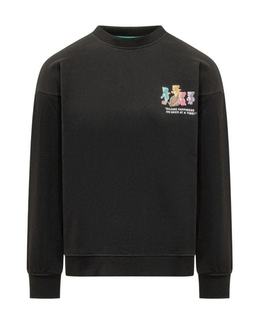 Barrow Black Printed Sweatshirt for men