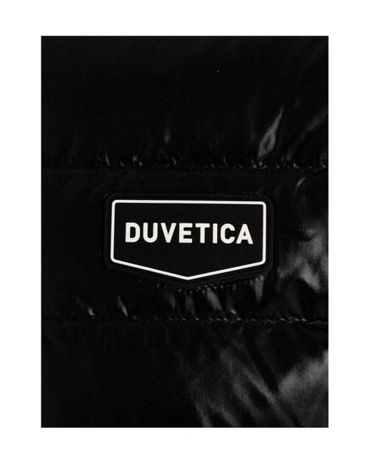 Duvetica Black Logo Down Jacket for men