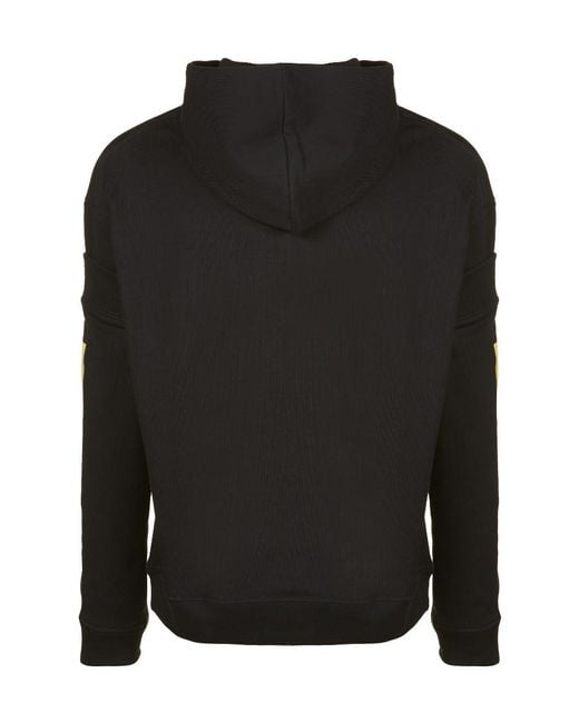 Raf Simons Black Logo Hooded Sweater for men