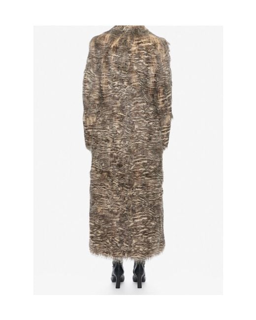 Entire studios Natural Coco Tiger-Print Faux-Fur Coat for men
