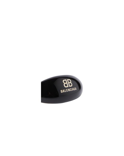Balenciaga White Logo Detailed Hair Clip