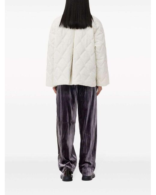 Ganni Natural Quilted Jacket