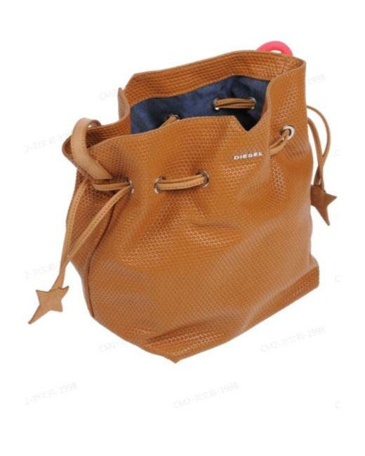DIESEL Brown Minimalist Bucket Bag