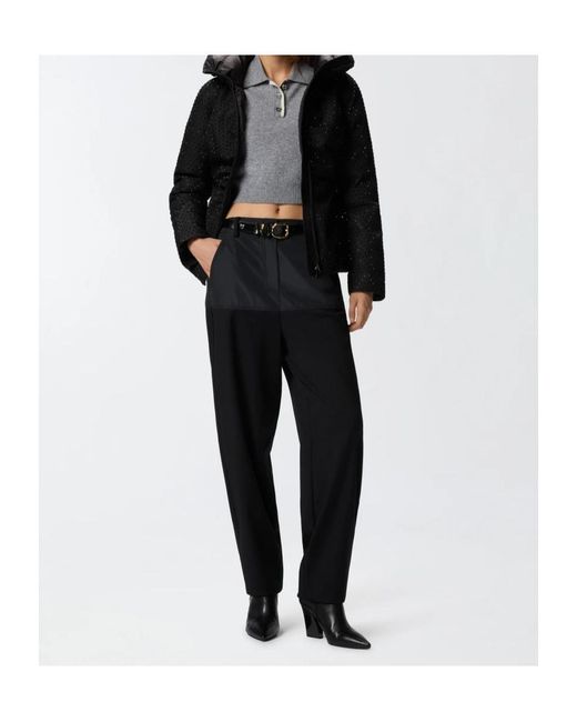 Pinko Black Nita Fully Embellished Short Padded Jacket