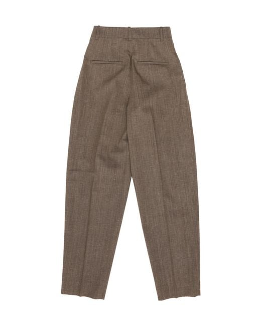 Rohe Gray Casual Trousers With Belt Loops