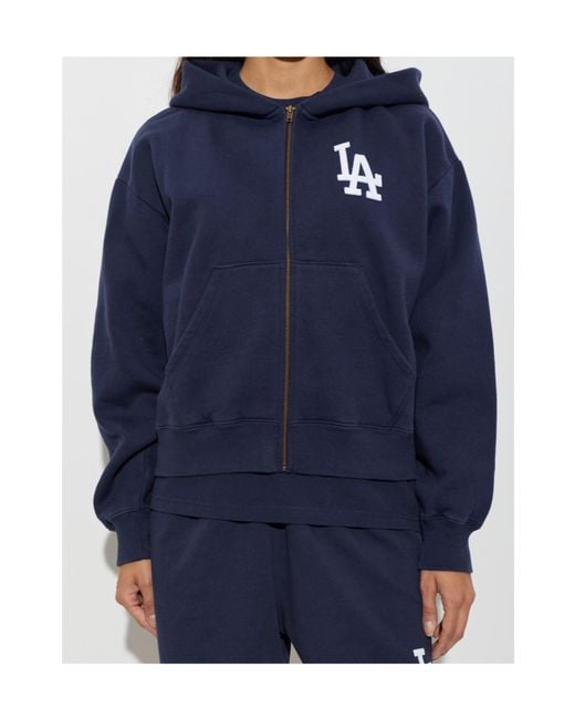 Sporty & Rich Blue Sr X La Dodgers Long-Sleeve Sweatshirt