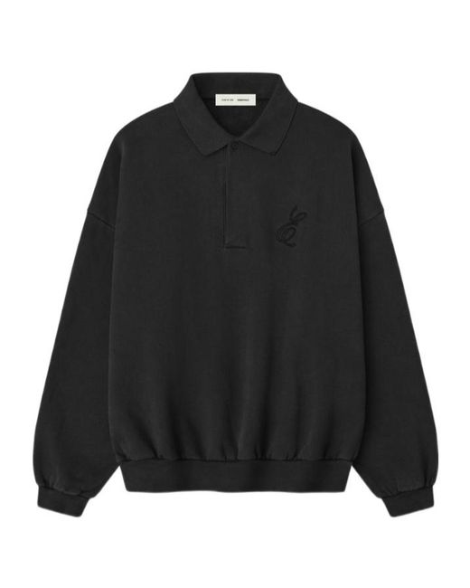 Fear Of God Black Classic Polo Sweater for men