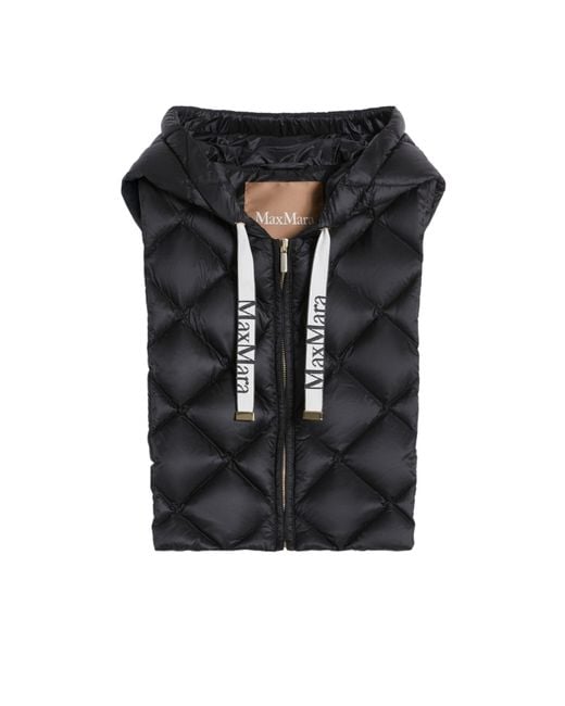 Max Mara Black Drawstring Hood