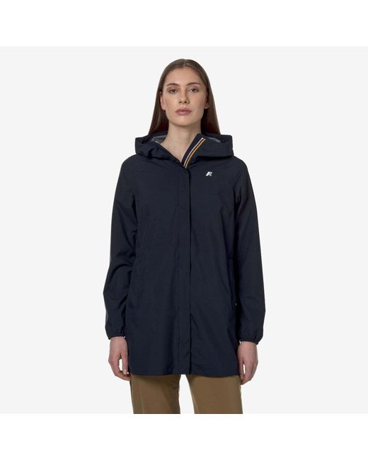 K-Way Blue Sophie Stretch Dot Jacket