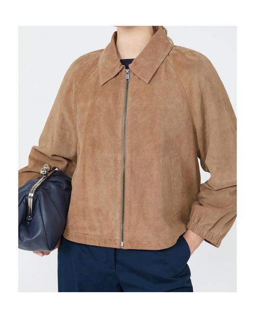 Weekend by Maxmara Brown Suede Jacket