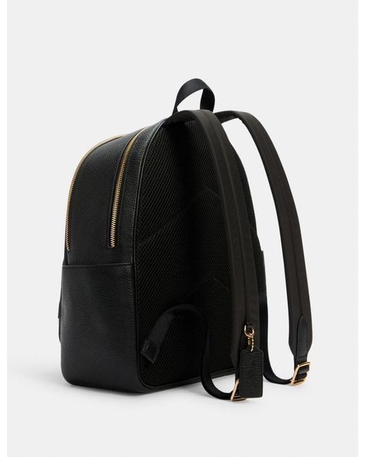 COACH Black Logo Backpack