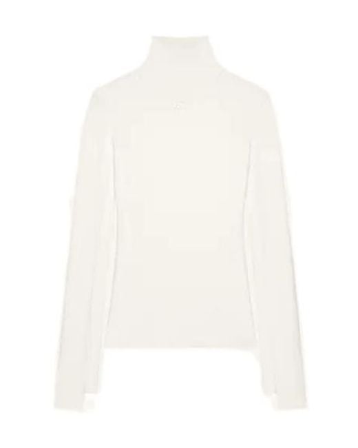 Courreges White Courrèges Interlock Mockneck Jumper