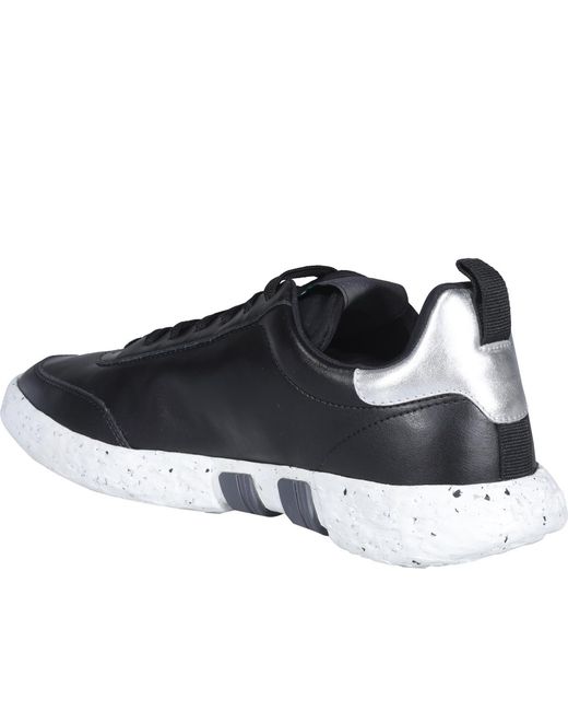 Hogan Blue H Logo Lace-Up Sneakers for men