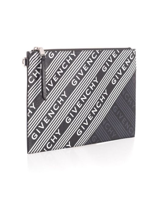 Givenchy Metallic Medium Logo Striped Handbag