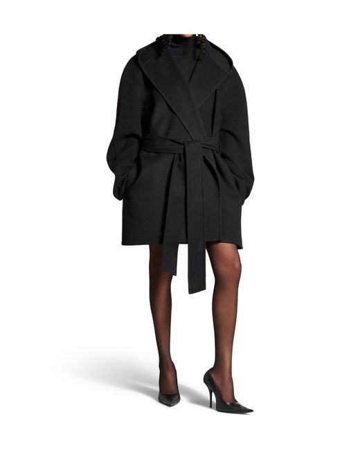 Balenciaga Black Felted Jacket