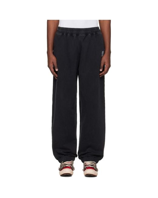 Vetements Blue Logo Printed Elasticated-Waist Sweatpants
