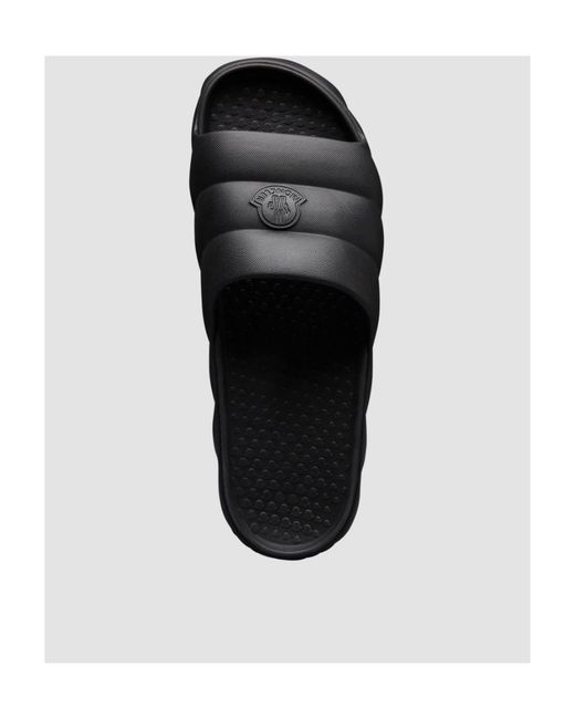 Moncler Black Lilo Sliders for men