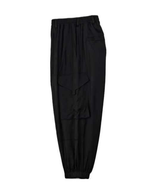 Y-3 Black Twill Pants for men