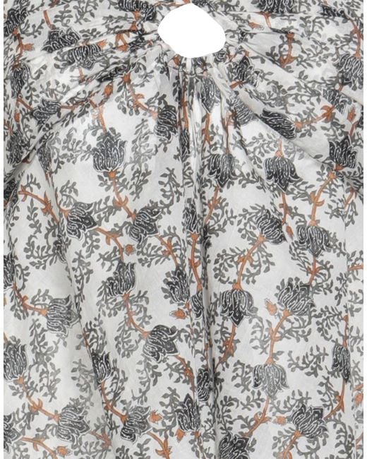 Isabel Marant White Floral Pattern Suspender Belt