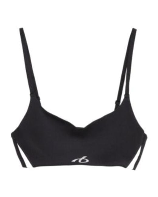 Balenciaga Black Reflective-Effect Sports Bra