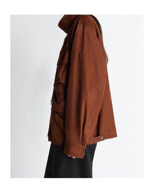 Lemaire Brown Patch-Pocket Jacket for men