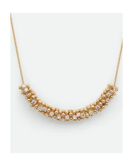 Bottega Veneta White Bubble Necklace