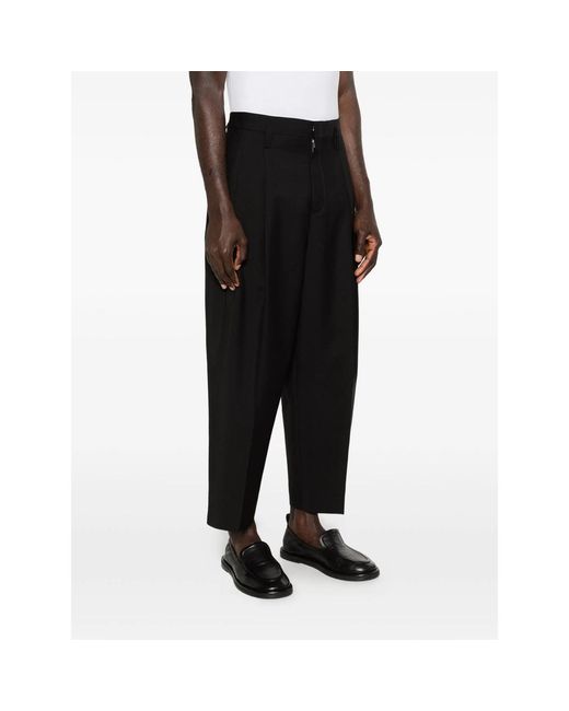 Jil Sander Black Tailored Pants for men