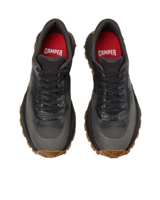 Camper Black Drift Trail Mesh Low-Top Sneakers for men
