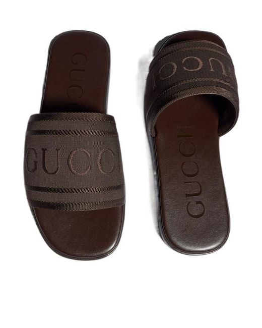 Gucci Brown Slide Sandal for men