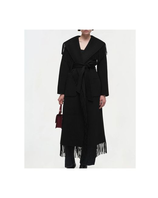 Jonathan Simkhai Black Carrie Coat