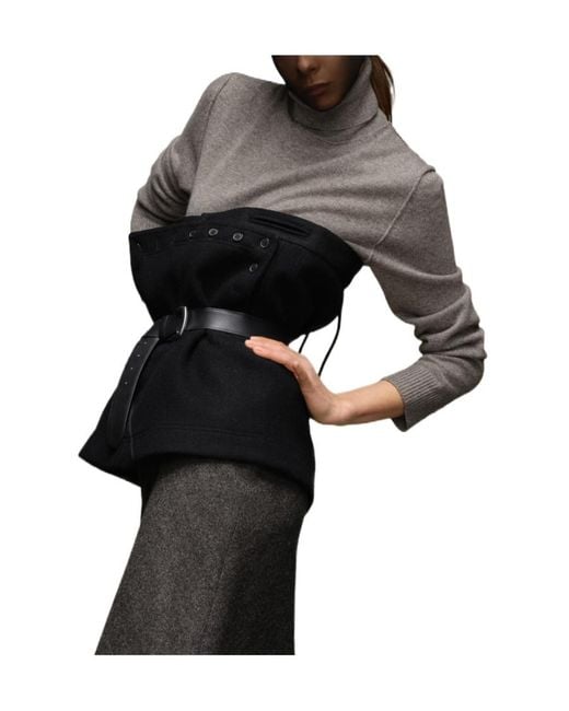 Maison Margiela Black Wool Bodice