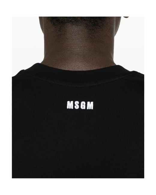 MSGM Black Mare T-Shirt for men