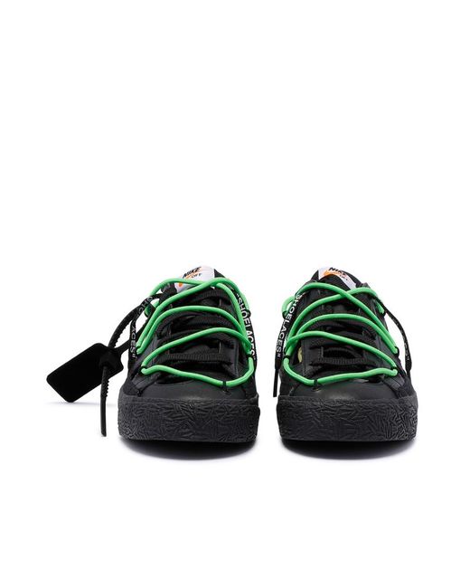 Nike Green X Off- Blazer Low-Top Sneakers for men