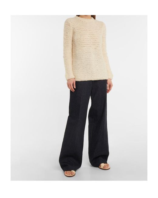 Gabriela Hearst Natural Crew Neck Sweater
