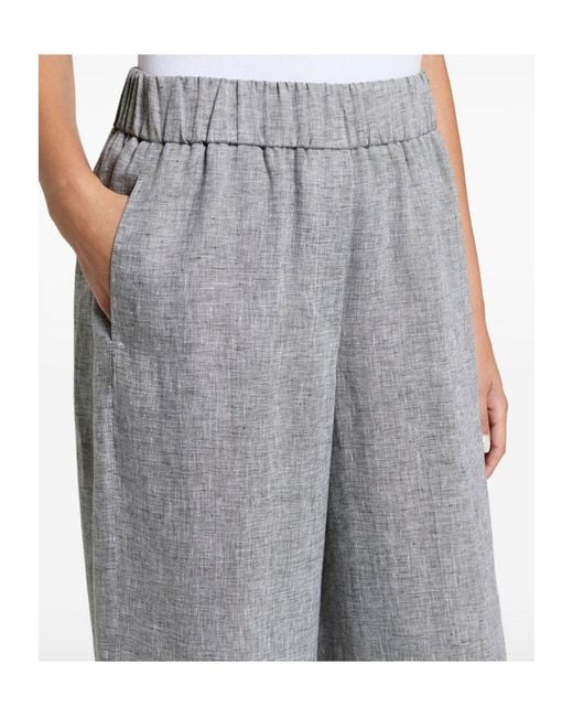 Peserico Gray Elasticated Trousers