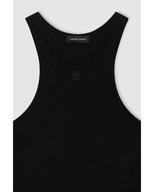 Anine Bing Black Sleeveless Tops