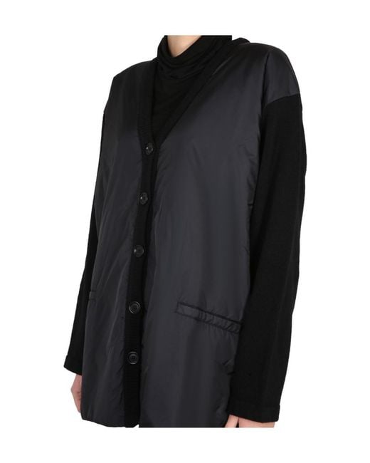Aspesi Black V-Neck Buttoned Cardigan
