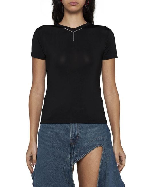Y. Project Black Logo-Appliqué T-Shirt