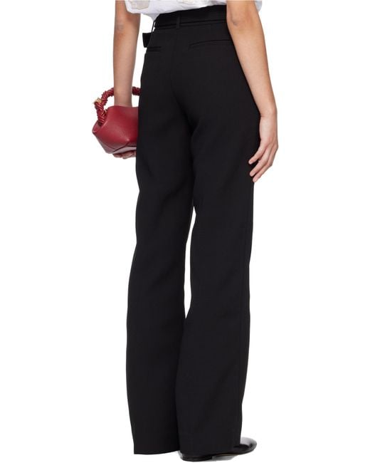 Ganni Black Belted Trousers