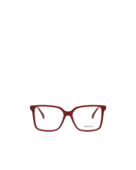 Max Mara White Square Frame Glasses