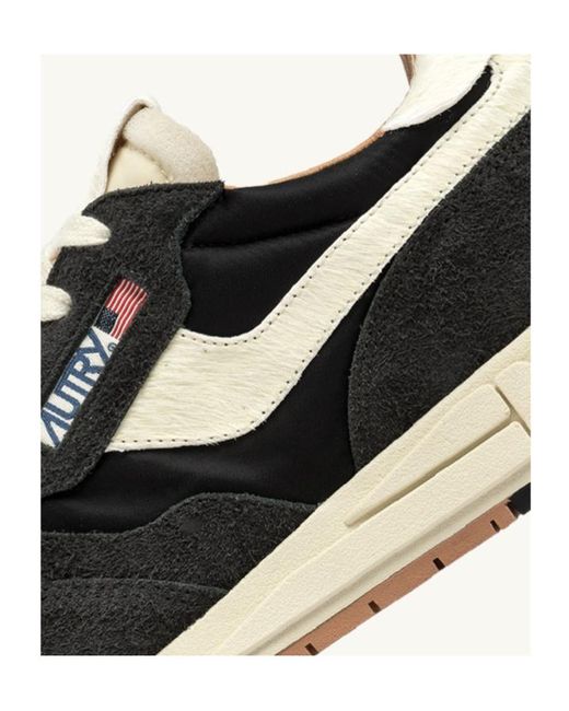 Autry Black Reelwind Low Sneakers for men