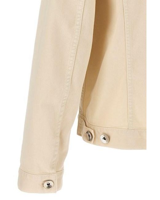 Brunello Cucinelli Natural Button-Fastening Denim Jacket for men