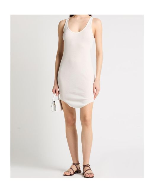 Isabel Marant Gray Ivory Midi Dress Cotton