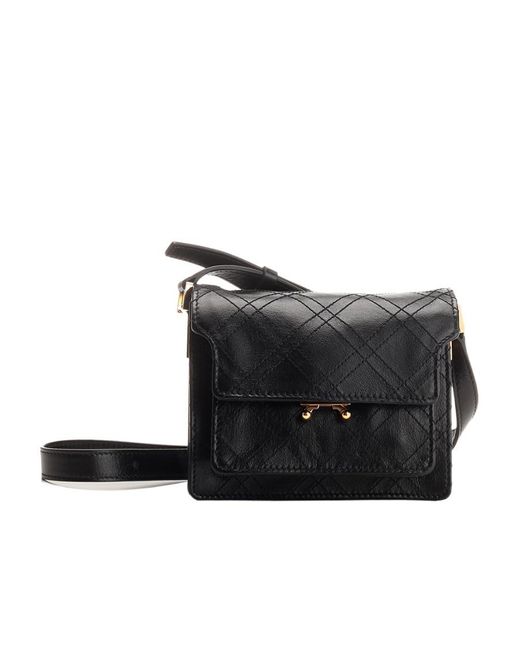Marni Black Trunk Soft Mini Shoulder Bag