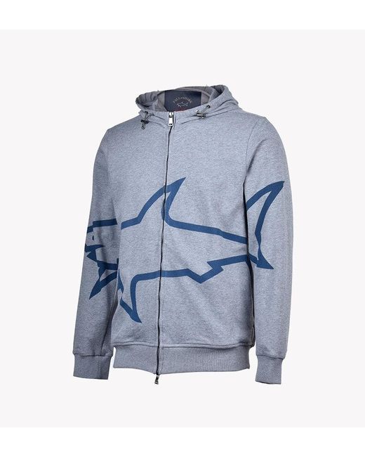 Paul & Shark Blue Logo Hat Casual Jacket for men