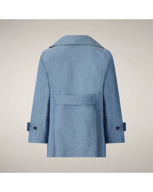 Save The Duck Blue Long-Sleeve Casual Jacket
