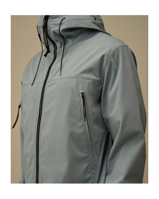 C P Company Gray Shell-R Goggle Hooded Jacket for men