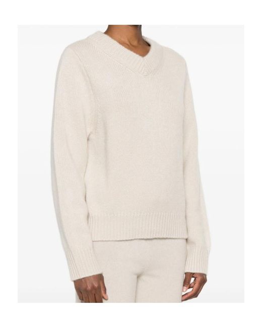Soft Goat Natural V-Neck Sweater