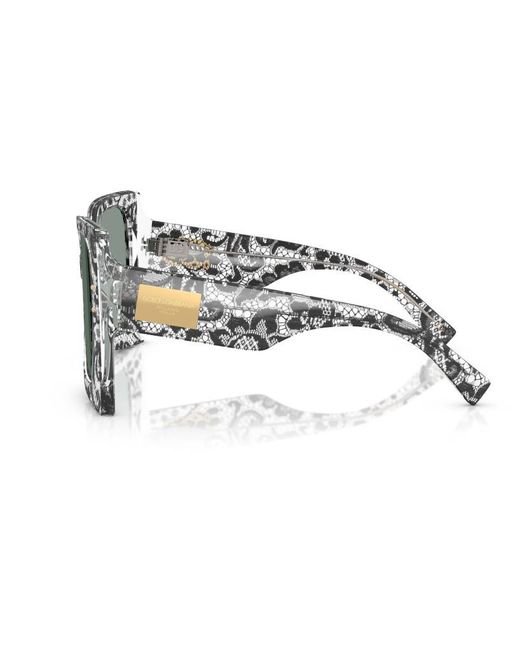 Dolce & Gabbana Gray Eyewear Square Frame Sunglasses